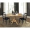 International Concepts 42 in. Dual Drop Leaf Table with 2  Ladder Back Dining Chairs - 3 Piece Dining Set K01-42DP-C46-2P - alternate 2